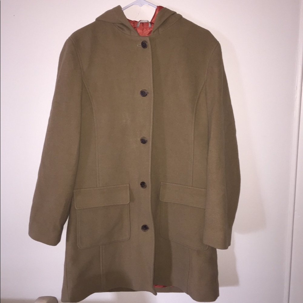 Light brown pea coat